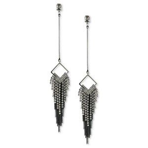 Thalia Sodi Two-Tone Crystal & Chain Fringe Statem